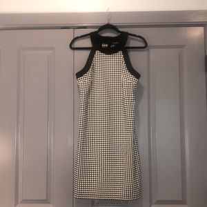 Karen Kane black & white check. Size 8